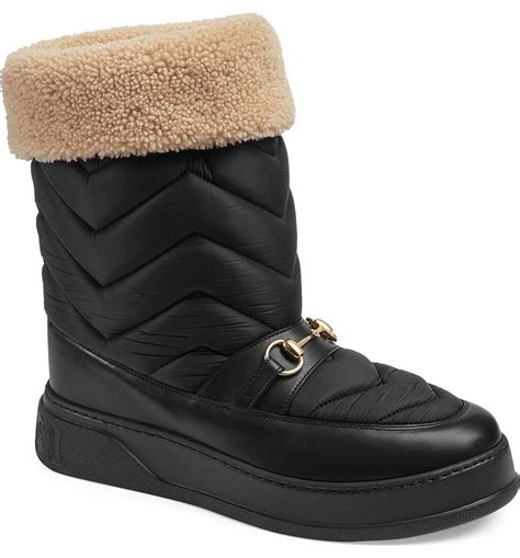 gucci snow boots womens|gucci boots embellished.